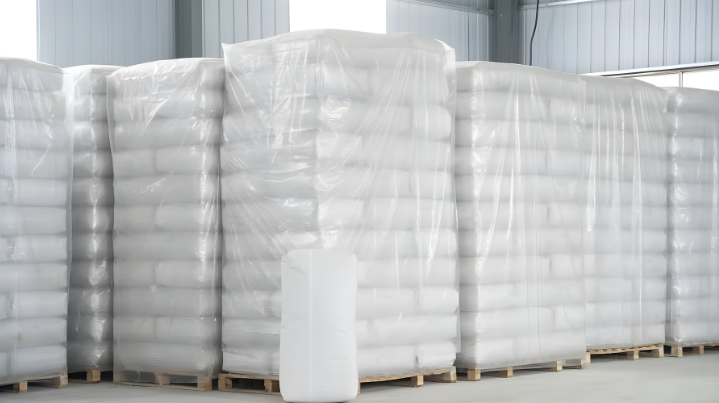 Cotton bales ready for export shipment